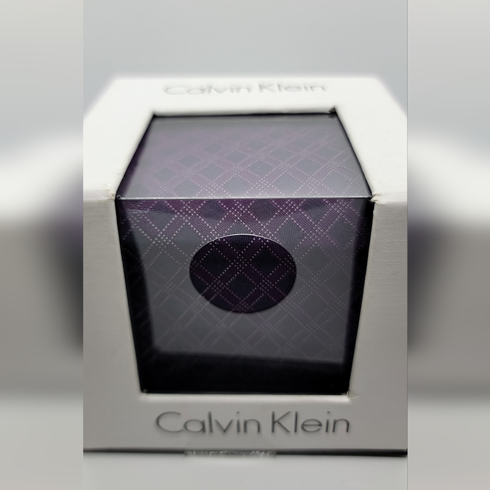 Calvin Klein Geometric Purple Tie